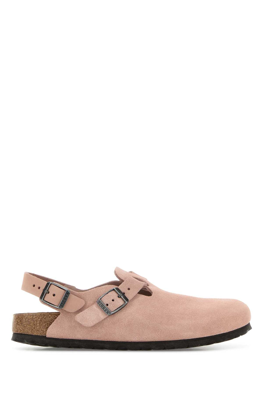Birkenstock Suede Exterior: 100% Suede slingback in pink