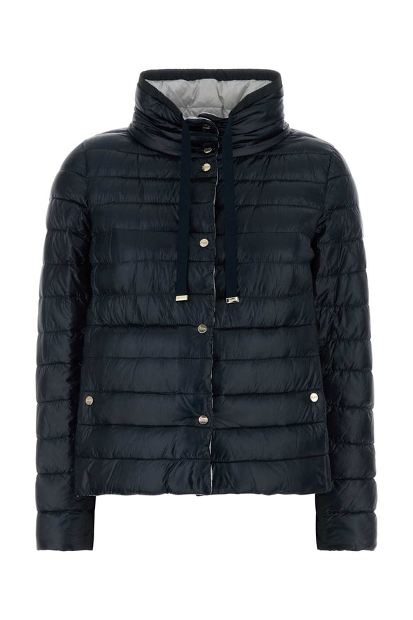 Herno Exterior: 100% Nylon down jacket in blue