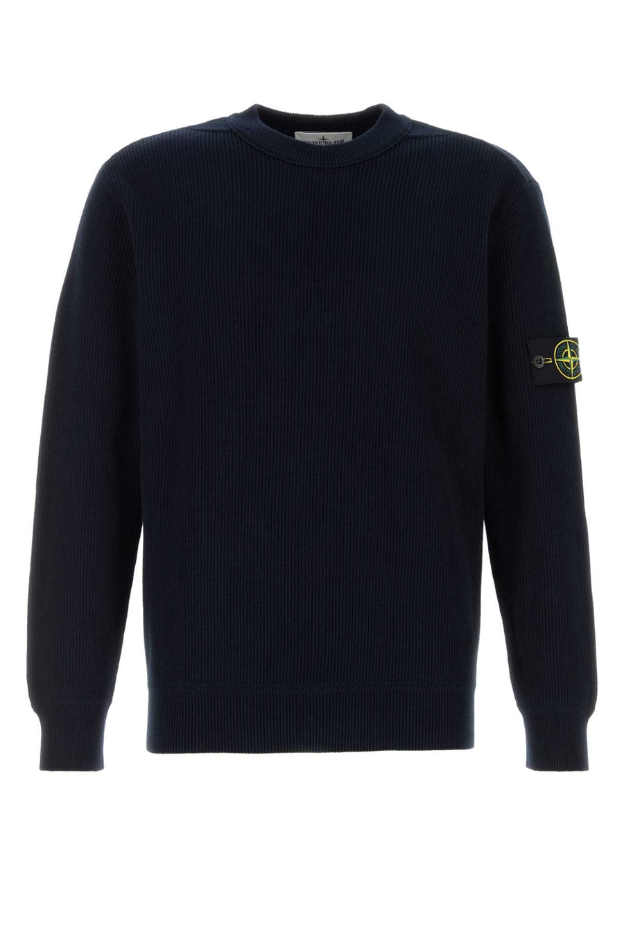 Stone Island Neck 100% Cotton sweater in navy