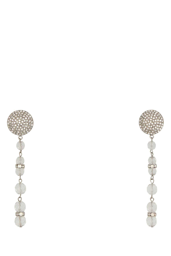 Embellished Metal Earrings Crysilver Orecchini