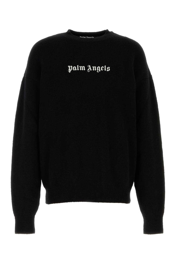 Palm Angels 72% Merino wool 20% Nylon 6% Cashmere 2% Elastane sweater in black