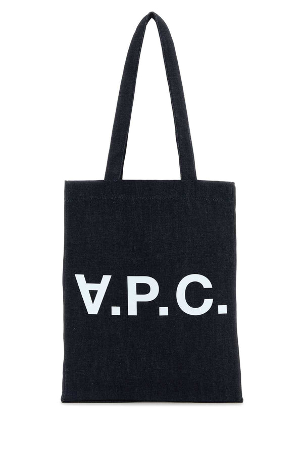 A.P.C. 100% Cotton tote bag in navy