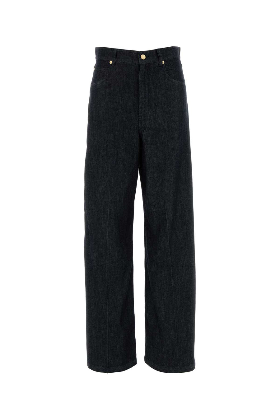 S Maxmara 93% Cotton 7% Kapok trousers in navy