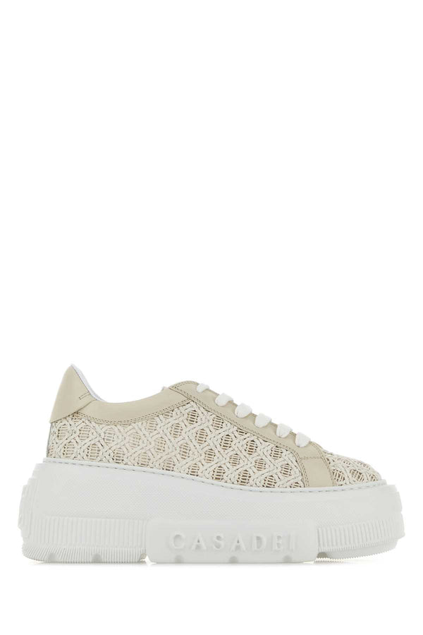 Casadei Nexus Exterior: 100% Leather sneaker in beige