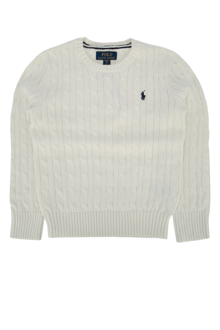 Polo Ralph Lauren 100% Cotton sweater in white