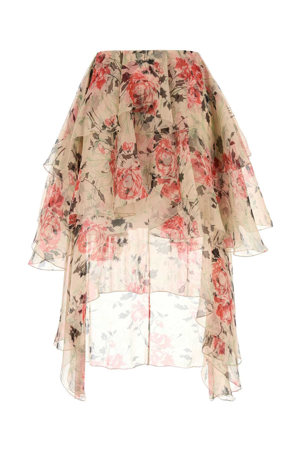 Loewe Exterior: 100% Silk skirt in multicolor