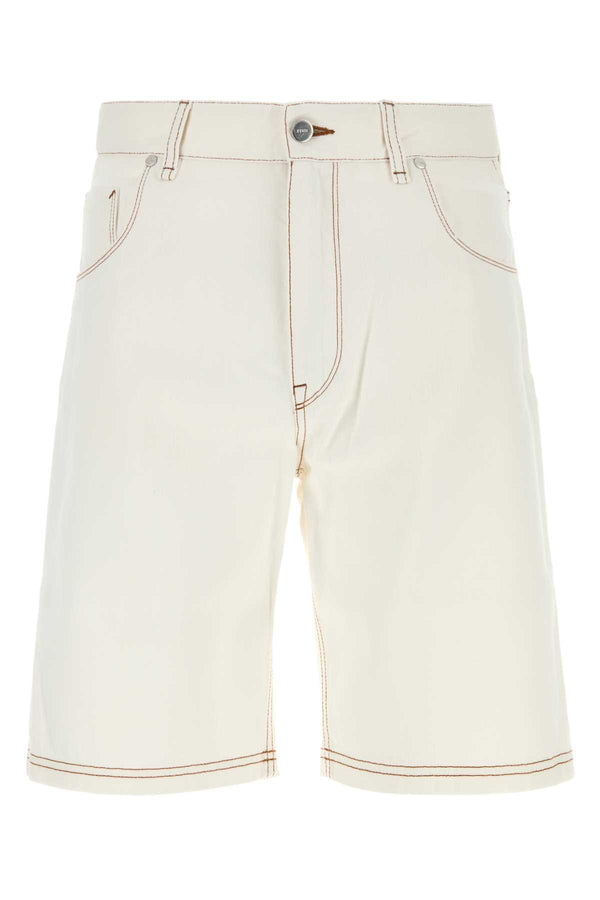 Fendi Fendi 100% Cotton bermuda shorts in white