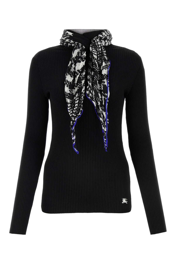 Burberry Viscose 91% sweater in black