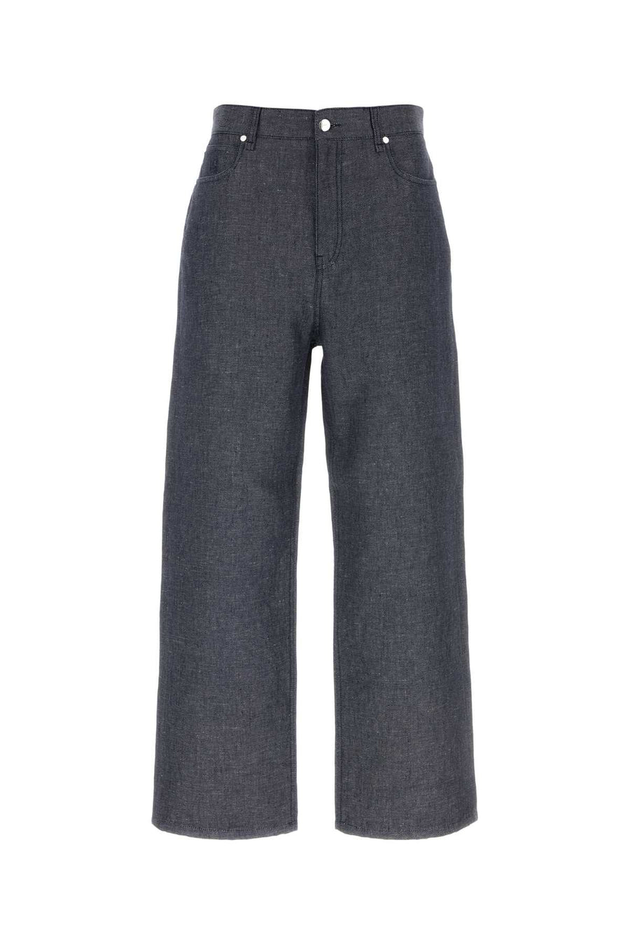 Fendi 55% Linen 44% Cotton 1% Silk jeans in navy