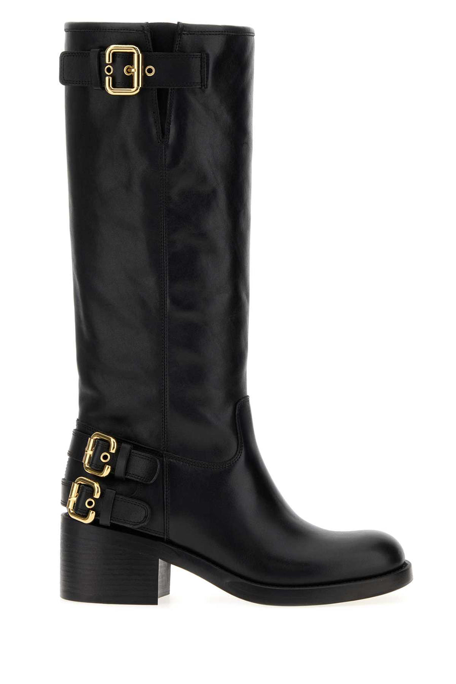 Chloé Exterior: 10% Leather boot in black