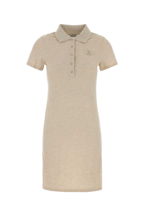 Burberry 98% Cotton polo dress in beige