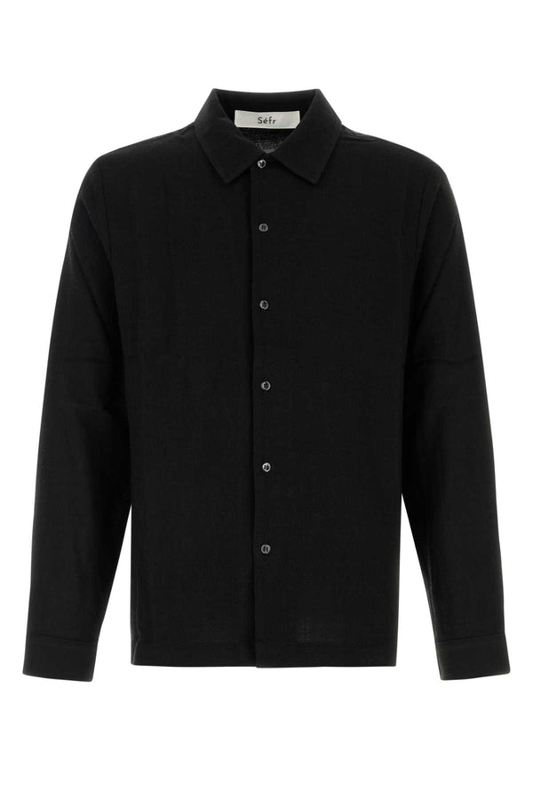 Sefr Shirt 60% Viscose shirt in black