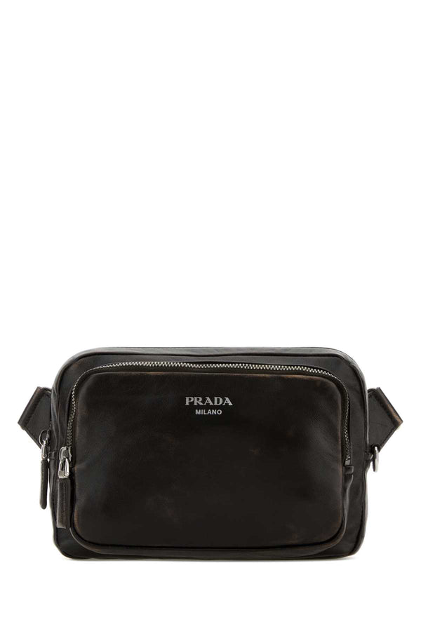 Dark Brown Nappa Leather Crossbody Bag Moro Borse A Tracolla