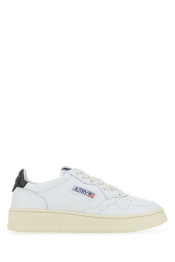 Autry 100% cow leather sneaker in white