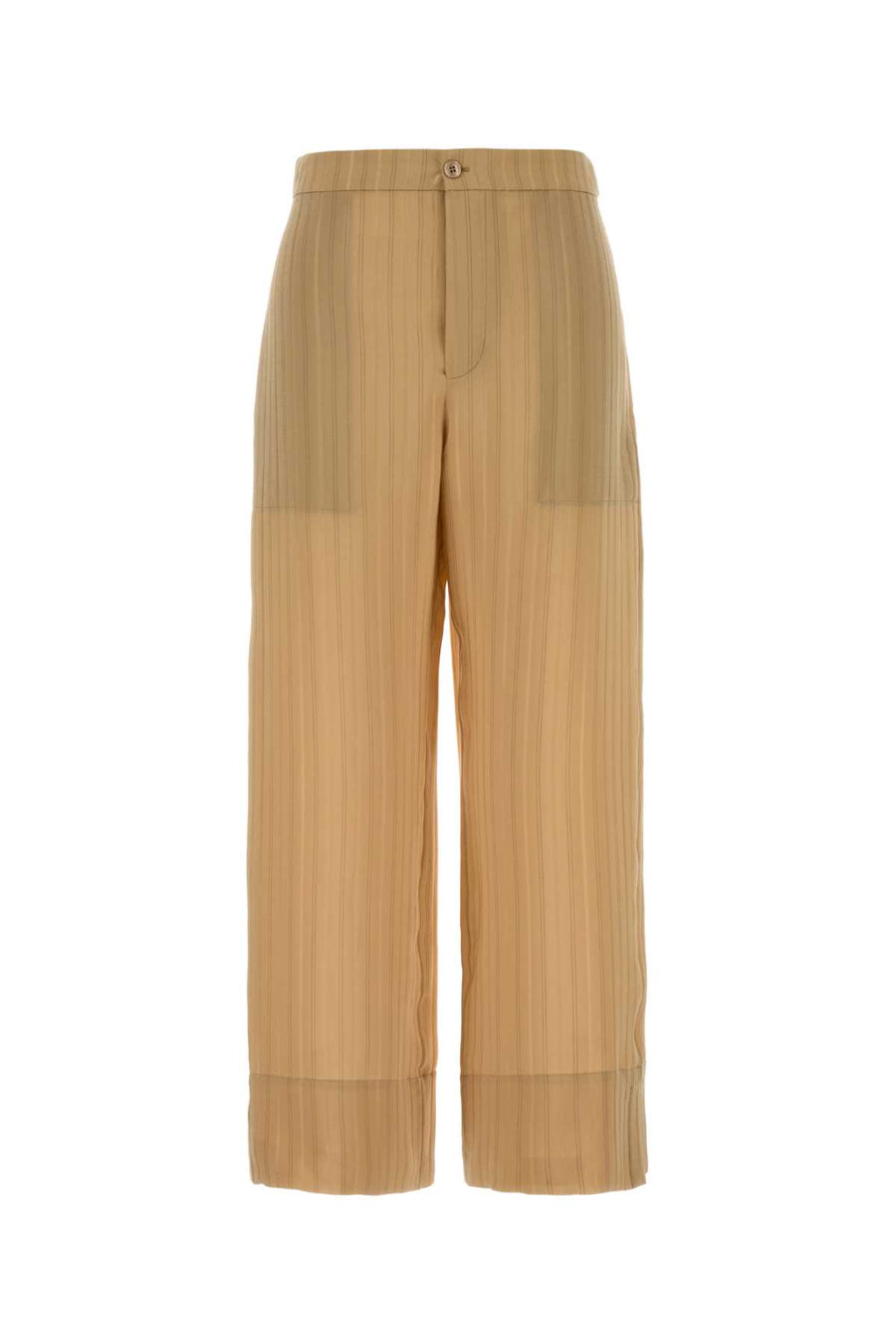 Saint Laurent Exterior: 100% Silk trousers in beige