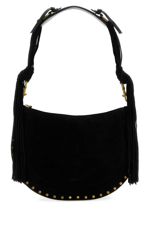 Isabel Marant Soft Exterior: 100% Calf. Lining: 100% Fabric. Finishing: Antiqued golden metal shoulder bag in black