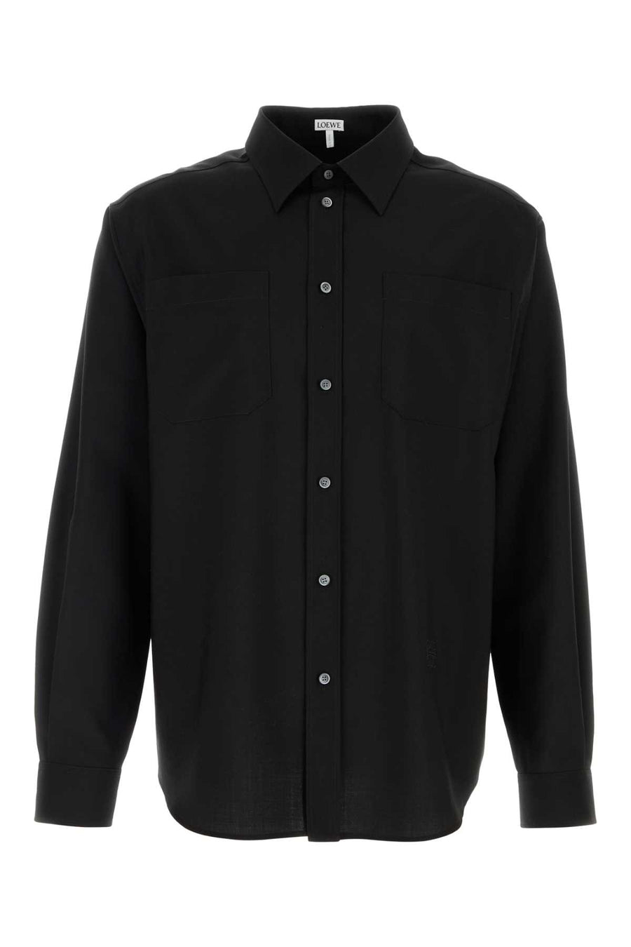 Loewe Exterior: 100% Wool shirt in black