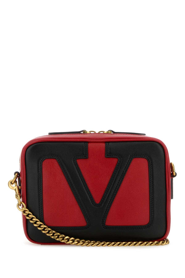 Valentino Garavani Case Exterior: 100% Nappa leather crossbody bag in red