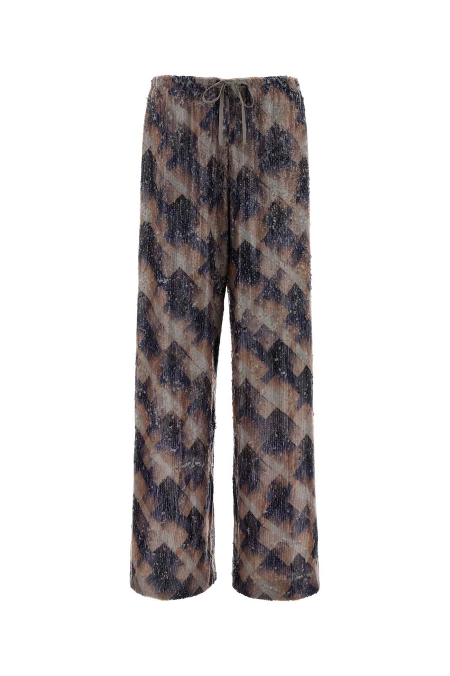 Dries Van Noten 100% Viscose trousers in purple