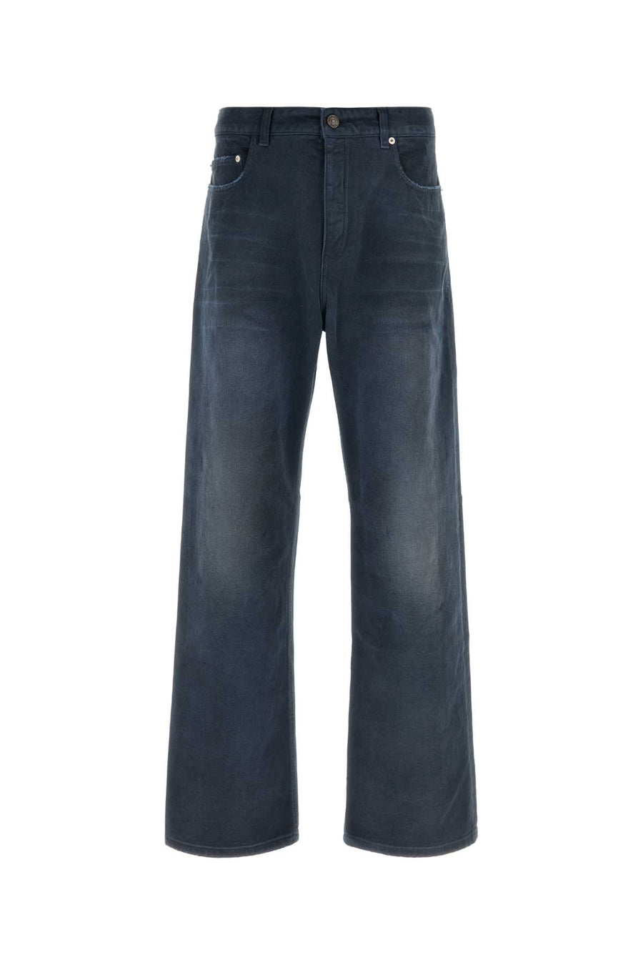 Balenciaga Knee 65% polyester jeans in navy