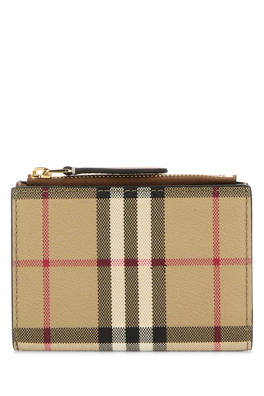 Burberry Bifold 55% Polyurethane wallet in beige