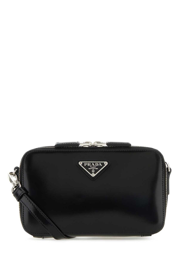 Prada Exterior: 100% Leather crossbody bag in black