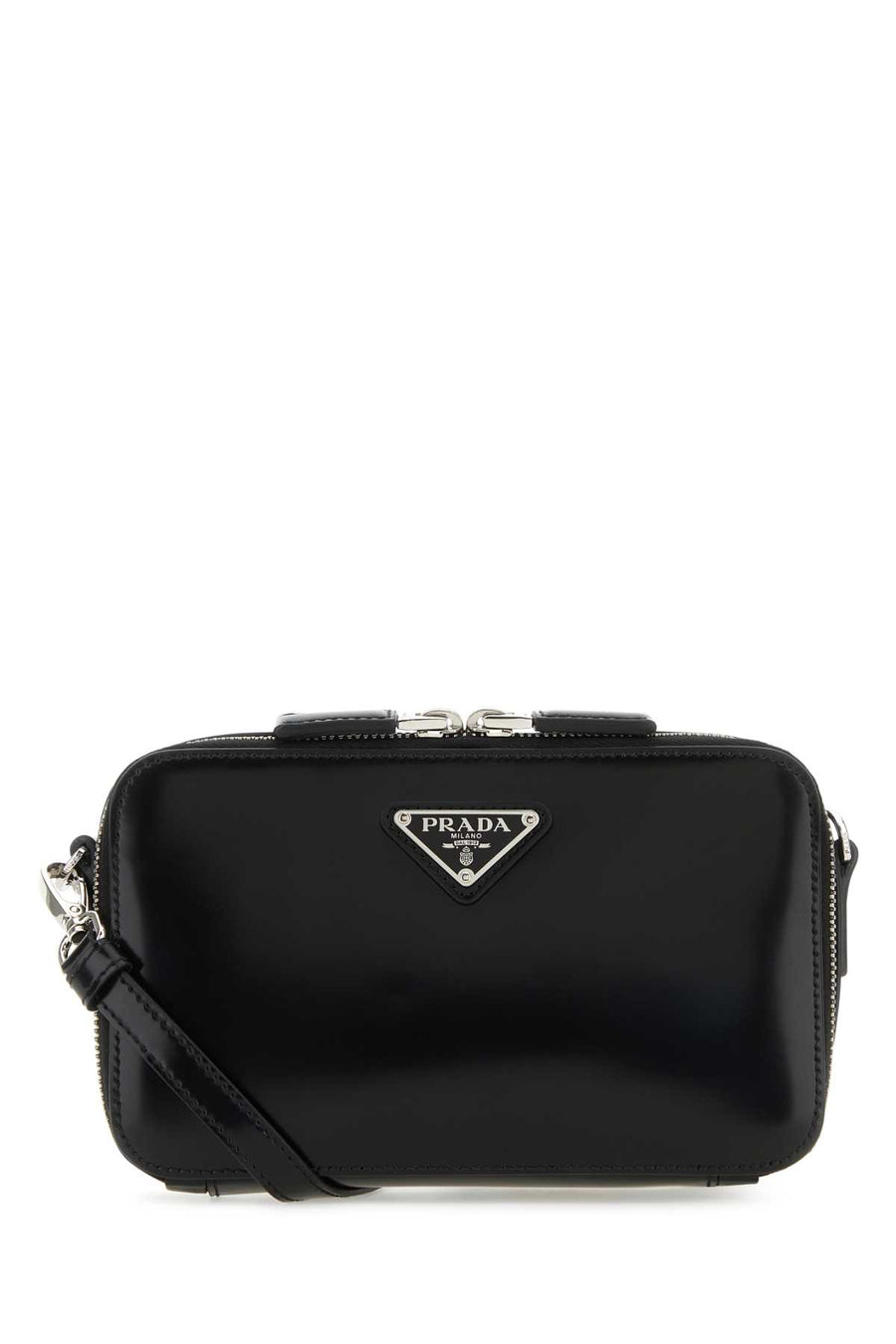 Prada Exterior: 100% Leather crossbody bag in black