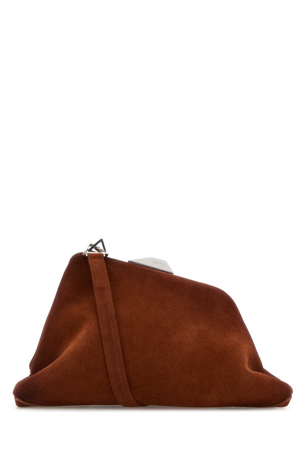The Attico Shoulder Main: 100% suede (bos taurus farm raised); Lining: 51% polyurethane clutch in brown