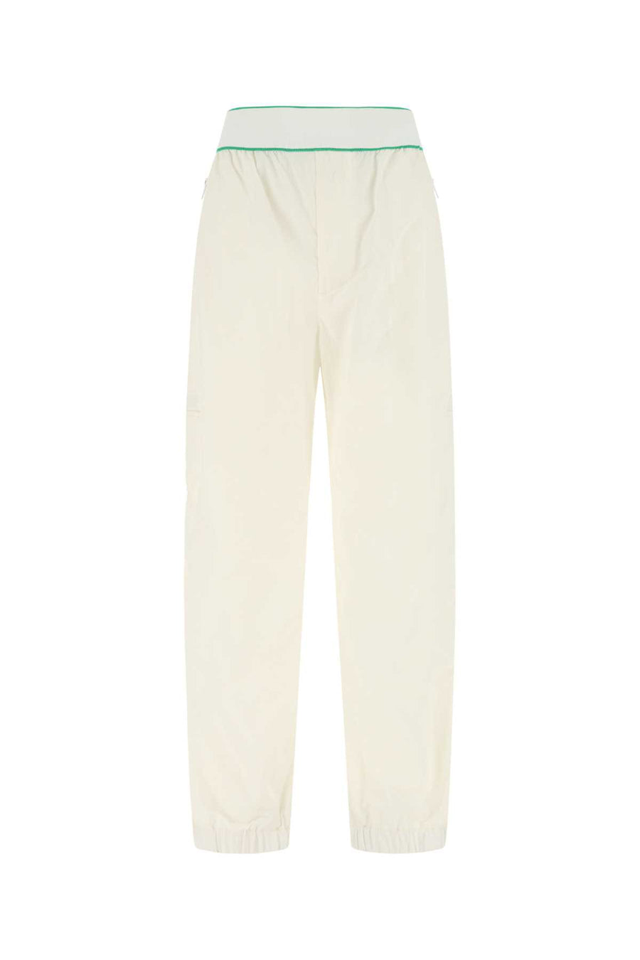 Bottega Veneta 100% Nylon trousers in white