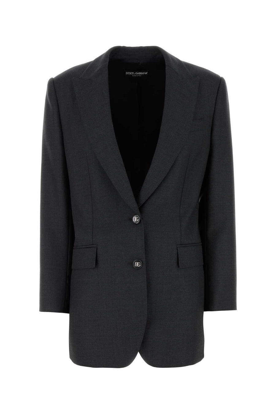 Dolce & Gabbana Exterior: 100% Wool; Lining: 100% Silk blazer in gray