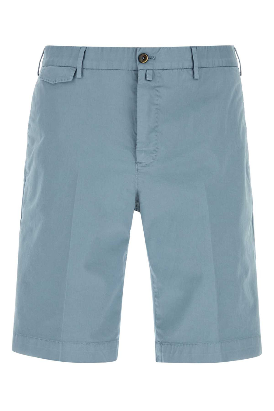 Pt Torino 98% Cotton bermuda shorts in blue