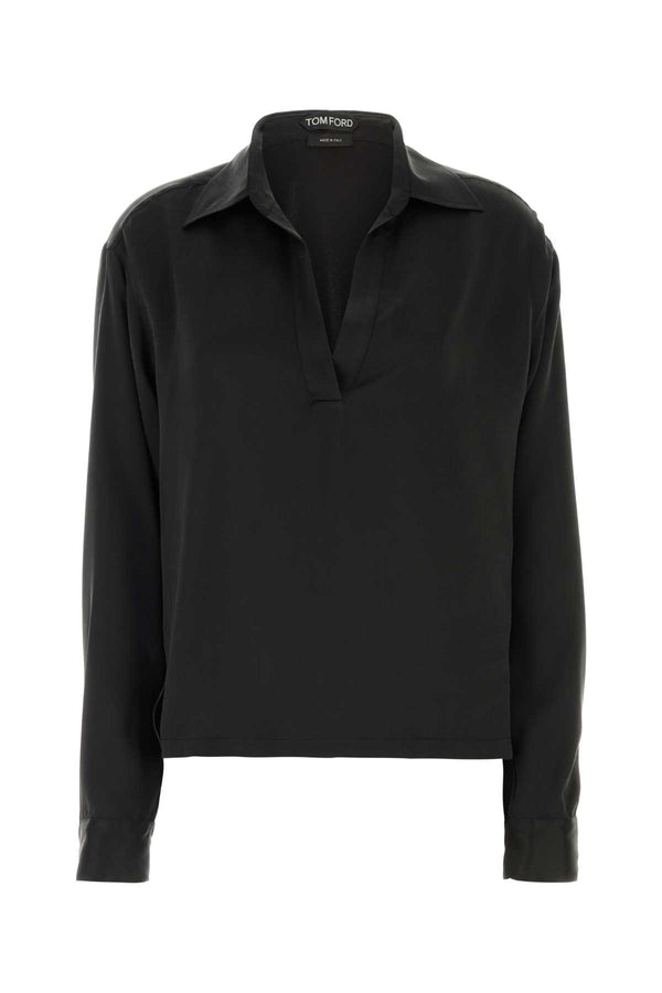 Tom Ford 100% Silk blouse in black
