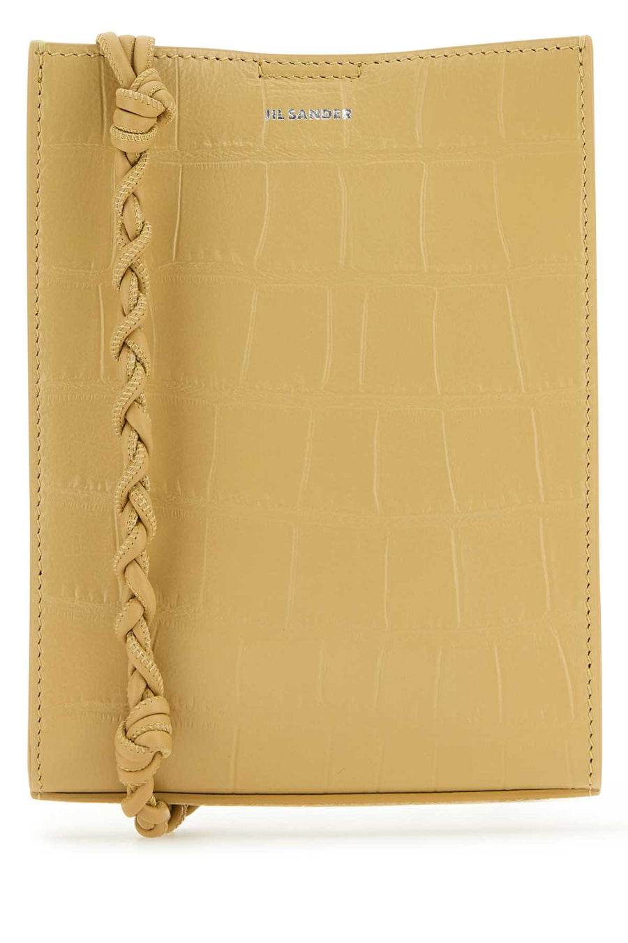 Jil Sander Exterior: 100% Calf shoulder bag in beige