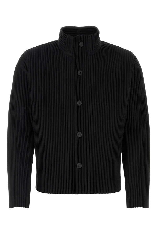 Homme Plisse' Issey Miyake 100% Polyester cardigan in black