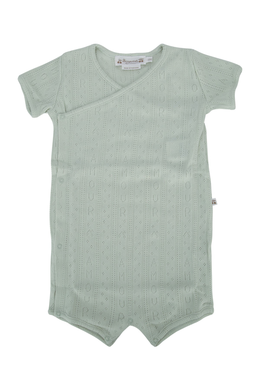 Bonpoint 100% Organic Cotton bodysuit in green