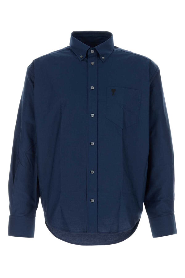 AMI Paris 100% Cotton shirt in navy