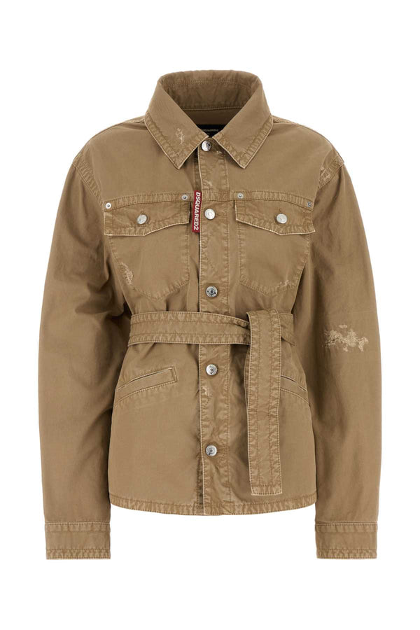 Dsquared2 Cotton 100% Cotton jacket in beige
