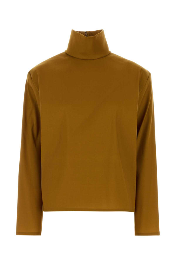 Saint Laurent 55% Silk turtleneck in orange