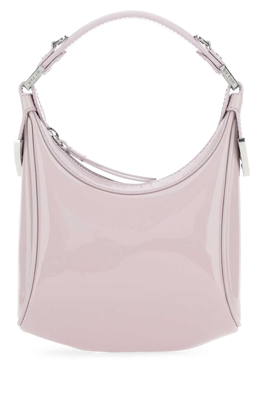 By Far Exterior: 100% Bovine leather shoulder bag in purple
