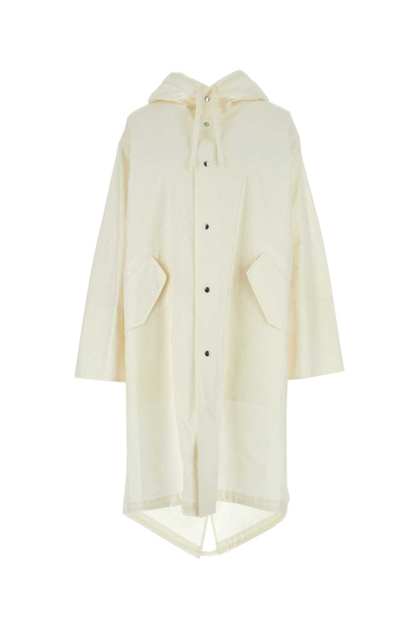 Jil Sander 100% Cotton raincoat in white