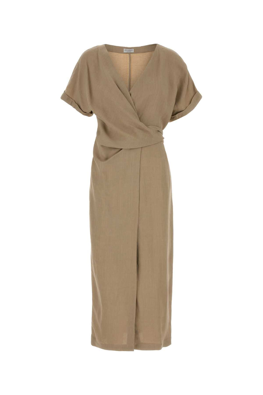 Brunello Cucinelli 72% Viscose dress in beige