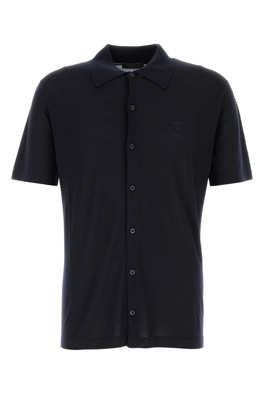 Prada 100% Virgin wool shirt in navy