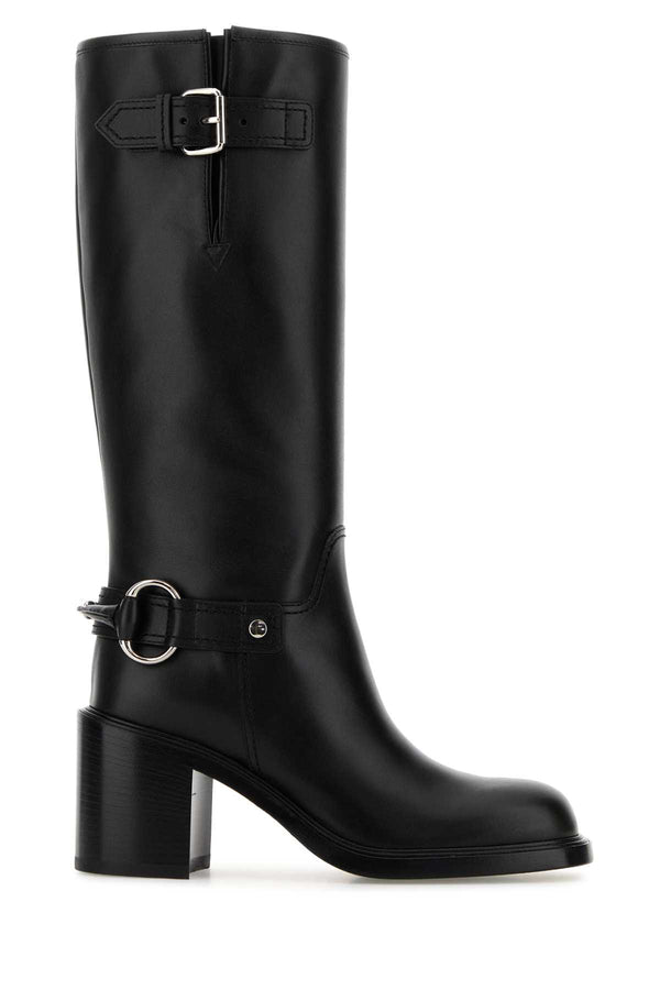 Gucci Exterior: 100% Leather boot in black
