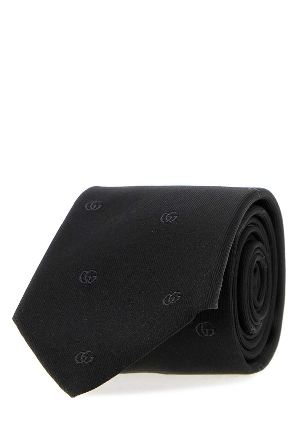 Gucci Running Exterior: 100% Silk; Lining: 60% Cupro 40% Silk necktie in black