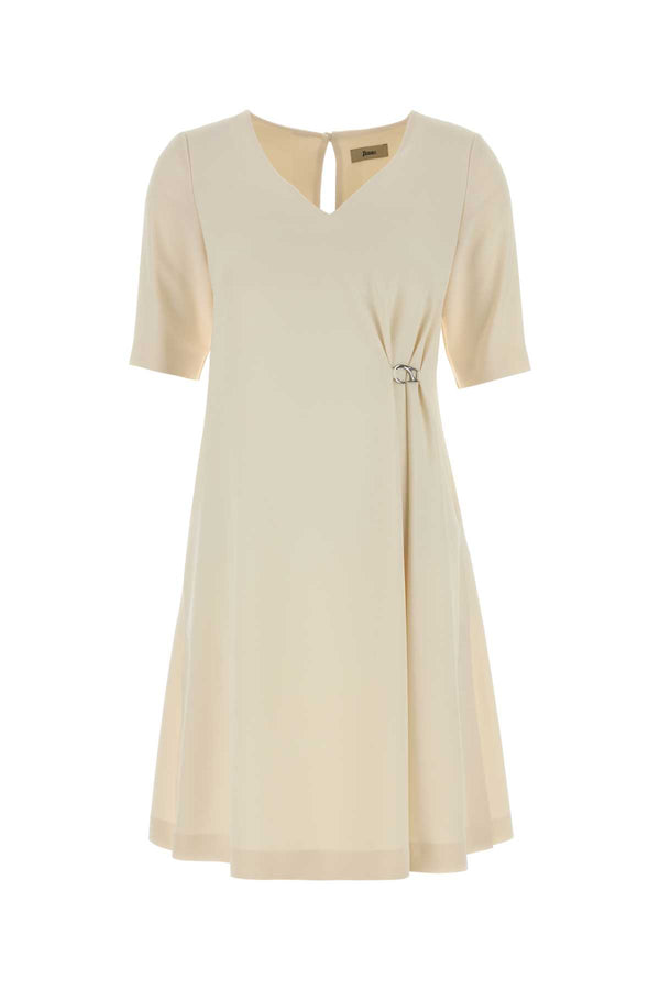 Herno Mezza 96% Polyester dress in white