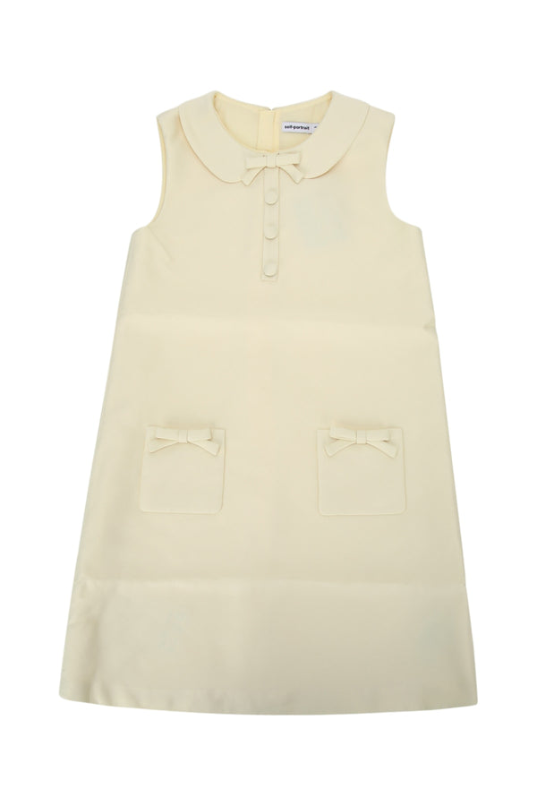 Self Portrait Kids Taffeta 100% Polyester (main) dress in yellow