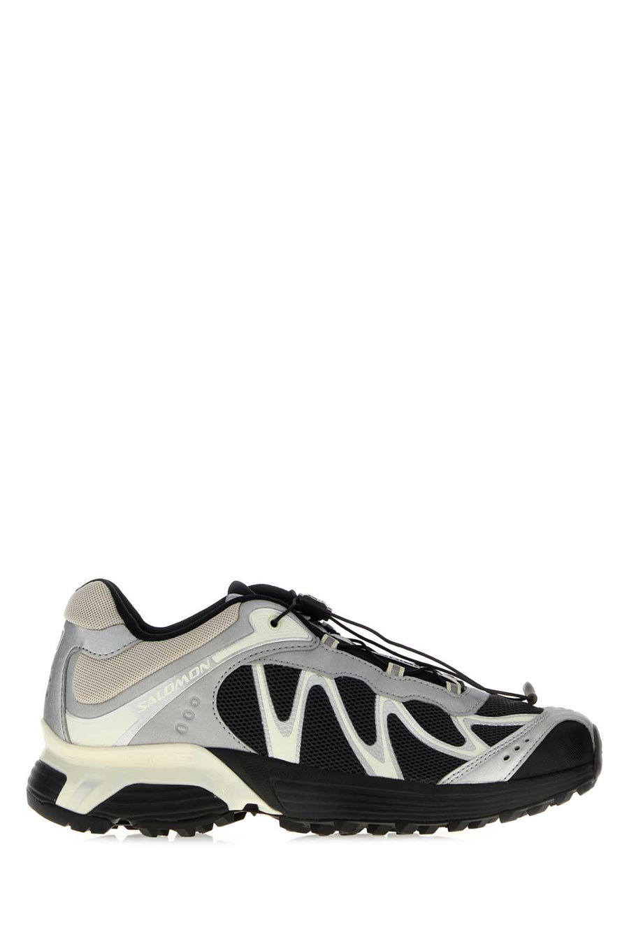 Salomon Exterior: 100% Fabric; Interior: 100% Fabric; Sole: Rubber sneaker in black