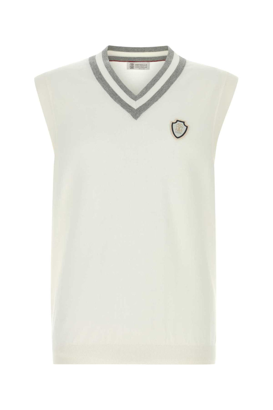 Brunello Cucinelli Vest 100% Cotton vest in white