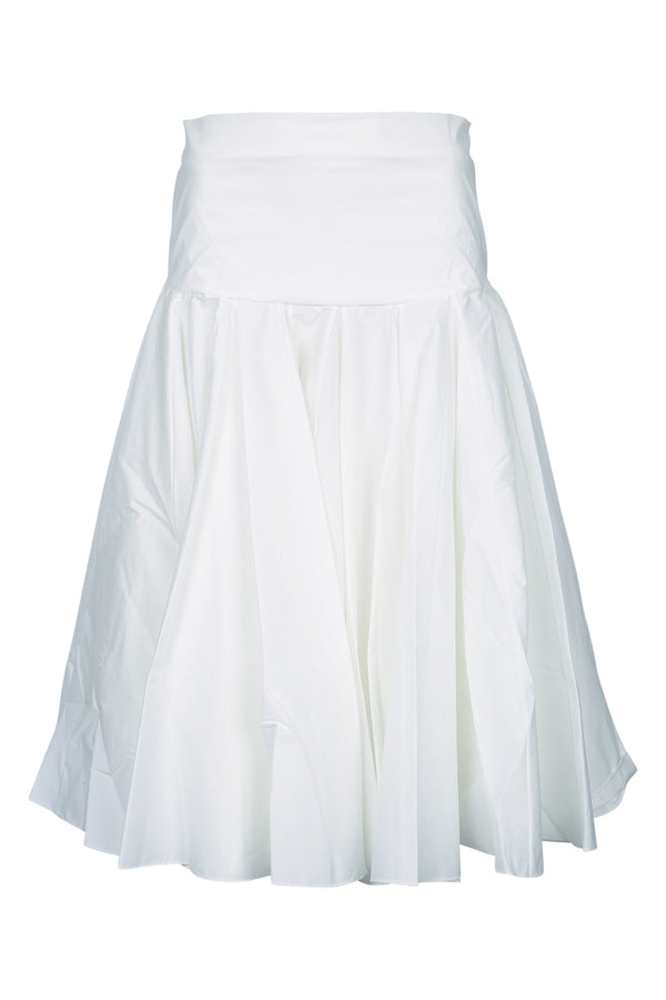 Jacquemus Jupon 62% Cotton skirt in white