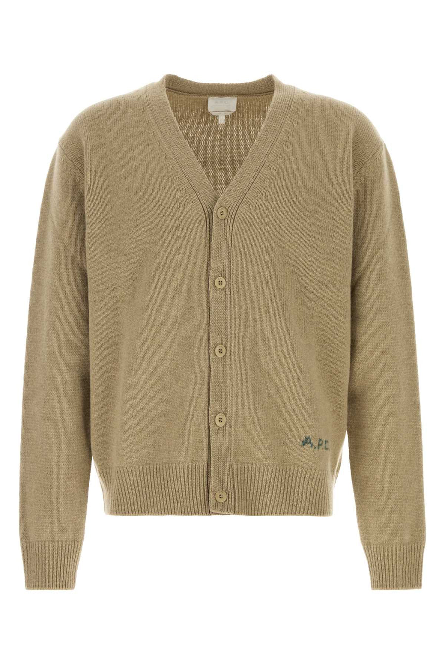 A.P.C. 100% Wool cardigan in beige